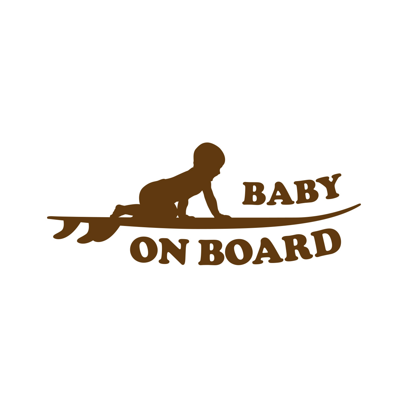 Tiny Humans On Board Car Decal Sticker - 5x5 Inch Vinyl, 20 Color Options - View #12