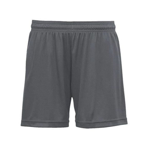 Badger Womens Mesh Fastpitch Softball Shorts Grey M