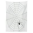 thumbnail image 3 of Ambesonne Halloween Tablecloth Rectangular Table Cover, Poisonous Character Print, 60"x90", White and Black, 3 of 4