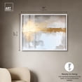 thumbnail image 4 of Gossamer Gold II Shadowbox Print Abstract Art by Art Remedy, White Frame, 45 x 36, 4 of 6