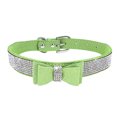 thumbnail image 1 of Bling Crystal Cat Collar Metal Adjustable Puppy Bow Tie Rhinestone Soft Collars Pet Supplies for Small Medium Dogs, 1 of 1