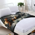 thumbnail image 6 of Halloween Skull Castle Pattern Blanket - Soft Warm Cozy Skin-friendly Machine Washable Blanket for Sofa Bed Car Camping Office Home Decor, Multipurpose Gift Blanket for All Seasons, 6 of 7