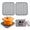 Gray-12.25"x11.5" x2, variant on Sink Protectors For Kitchen Sink16.2"x 12.5"center Silicone Mat