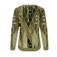 thumbnail image 5 of OKBOP Peplum Tops for Women,Fashion Print Long Sleeve Comfortable Breathable Round-Neck Sweatshirt Long Sleeve Blouses for Women Thing 1 And Thing 2 Shirts, 5 of 5