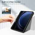 thumbnail image 5 of Fintie Slim Case for Samsung Galaxy Tab S10 Lite/ S10 FE/ S9 FE 5G 10.9 Inch/Tab S9 11 Inch with Built-in S Pen Holder, Soft TPU Smart Stand Back Cover Auto Wake/Sleep Feature, Black, 5 of 10