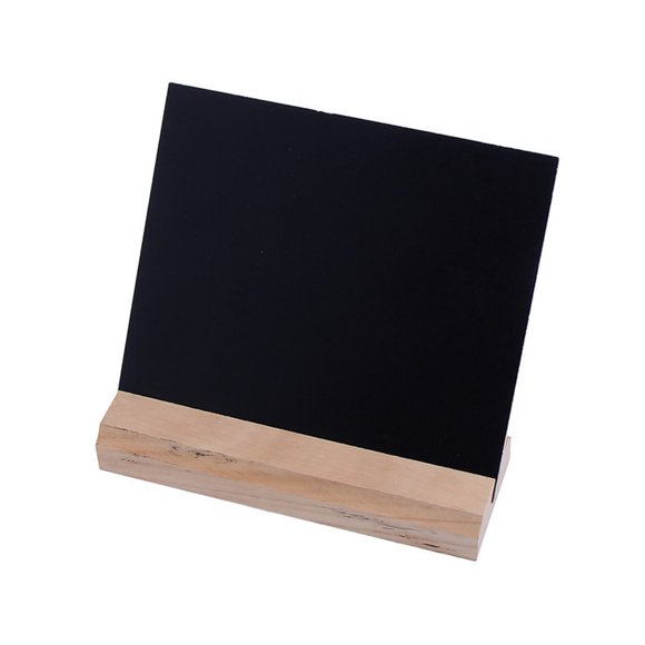 Raindrops Mini Wood Chalkboards for Birthday Party Rustic Style 15x13x0.3cm 1Pcs