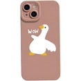thumbnail image 6 of for iPhone Case,Cute Duck Pattern Slicone Camera Lens Protection Soft Shockproof Phone Case (Pink,iPhone 15 Pro), 6 of 6