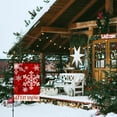 thumbnail image 6 of Let It Snow Winter Red Snowflakes Decoration Christmas Vertical Garden Flag Holiday Farmhouse Party Outdoor Yard Banner 12" x 18", 6 of 6