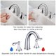thumbnail image 4 of Aquaterior Rectangle Ceramic Sink Bathroom Countertop Basin with Faucet Drain, 4 of 11