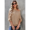 thumbnail image 2 of Women's Round Neck Contrast Stitch Sweater, 2 of 5