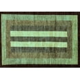 thumbnail image 1 of Ahgly Company Indoor Rectangle Abstract Light Blue Modern Area Rugs, 4' x 6', 1 of 4
