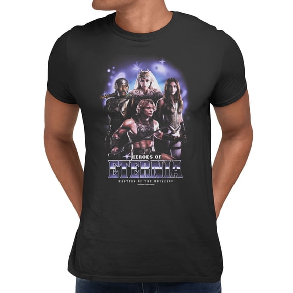 Masters Of The Universe Movie Heroes Of Eternia Groupshot Men's T Shirt (Black, S-XXXL)