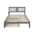 thumbnail image 4 of AFI Tahoe 14" Queen Wood Platform Bed Frame with Twin-XL Trundle, Grey, 4 of 7
