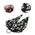thumbnail image 3 of Unique Bargains 1 Pc Triangle Ribbon Letter Hair Elastic Band for Home Black, 3 of 5
