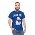 thumbnail image 5 of Chill Out Snowman Unisex Graphic Tee Shirt, Sizes S-5XL, 5 of 12