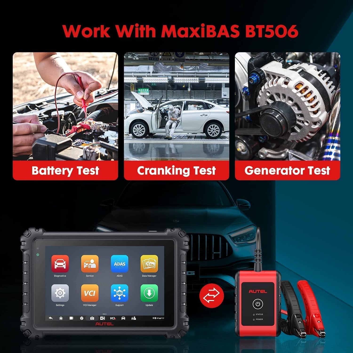 Autel Scanner MaxiCOM MK906 Pro, Android 10 Based ECU Coding Scan Tool, 2025 Upgrade of MaxiSYS MS906BT & MS906 Pro, Bi-Directional Scanner with 40+ Services, Support BT506 & MV108