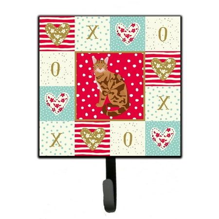 

Carolines Treasures CK5741SH4 Bengal Cat Love Leash or Key Holder 7Hx4.25W multicolor