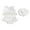 White, variant on BemeyourBBs Toddler Baby Girl 3 Piece Swimsuit Set Summer Beach Swimwear Infant Bathing Suit Sleeveless Eyelet Ruffle Bikini Tops Bottoms and Sun Hat