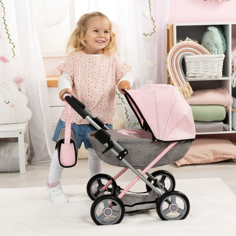 Bayer: 4-in-1 Toy Baby Doll Pram Stroller Cosy Set Dolls Up to