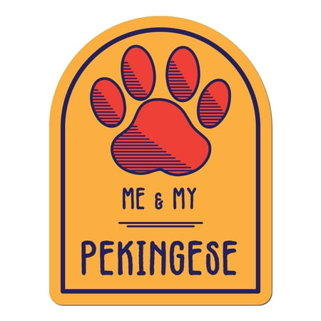 

Me and My Pekingese Window Shaped Magnet