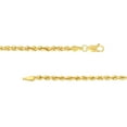 thumbnail image 3 of 14K Yellow Gold Women's 22" 2.90mm Hollow Rope Chain Necklace, 3 of 4