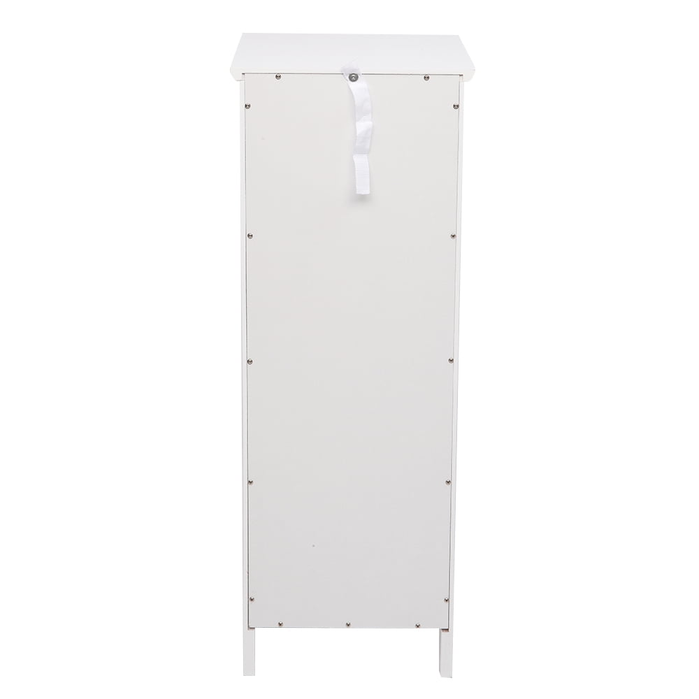 4 Drawers Storage Cabinet White