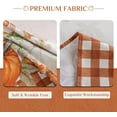 thumbnail image 2 of Softalker Thanksgiving Jacquard Rectangle Tablecloth, Fall Harvest Pumpkins Buffalo Plaid Table Cloth, Autumn Leaves Washable Table Cover for Holiday, Dining, Party Decor PumpkinPLD 60 x 102 Inch, 2 of 5