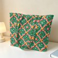 thumbnail image 3 of XYZCANDO Green Christmas Themed Padded Shoulder Tote Bag Large Capacity Quilted Daily Handbag for Holiday Shopping Travel Work Cute Candy Cane Star Pattern Women's, 3 of 7