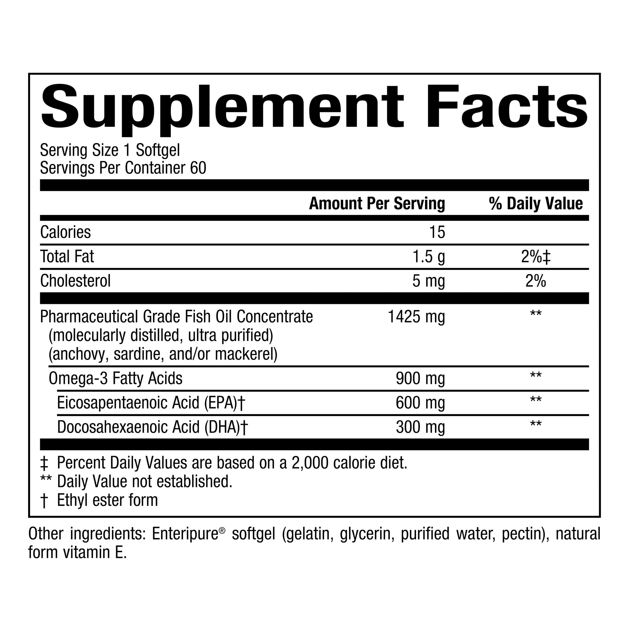 Natural Factors, Ultra Strength RxOmega-3 Fish Oil, DHA and EPA, 60 Softgels