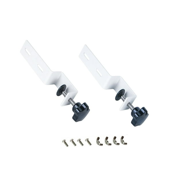 2 paneles de soporte para tablero perforado de escritorio, ajustables, resistentes, de metal, estables, para escritorios de 1 a 4,5 cm para el hogar y