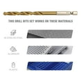 thumbnail image 4 of WorkPro Drill And Bit Set-11 Piece,Titanium Coated HSS Drill Bit, Cr-V Screwdriver Bit, 4 of 8