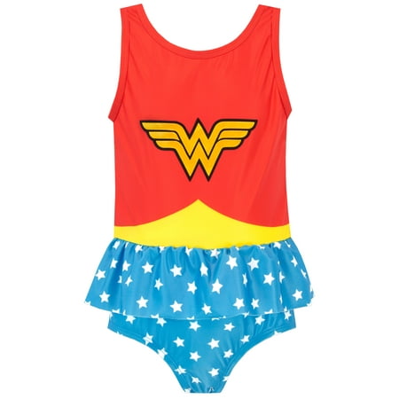 

Wonder Woman Girls Swimsuit Sizes 3T - 12