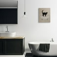 thumbnail image 2 of Black Cat Simple Claw Foot Bathtub Bathroom Painting Canvas Art, 16 x 20, 2 of 5