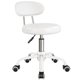 thumbnail image 1 of Taburete Giratorio WKWKER Blanco con Respaldo de Altura Ajustable para Spa, Salón, Hogar y Oficina, 1 of 7