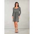 thumbnail image 3 of Womens Scoop Neck Babydoll Dress, 3 of 10