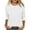 White, variant on BLVB 3/4 Length Sleeve Womens Tops Casual Loose Crewneck T Shirts Cute Solid Color Tunic Tops Basic Tees Blouses Business Work Tee Top