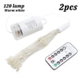 thumbnail image 1 of LED String Lights 8 modos Outdoor Garden Party USB Lámparas de decoración solar con control remoto 120 LED 2pcs sidaley HA8782-01B, 1 of 7