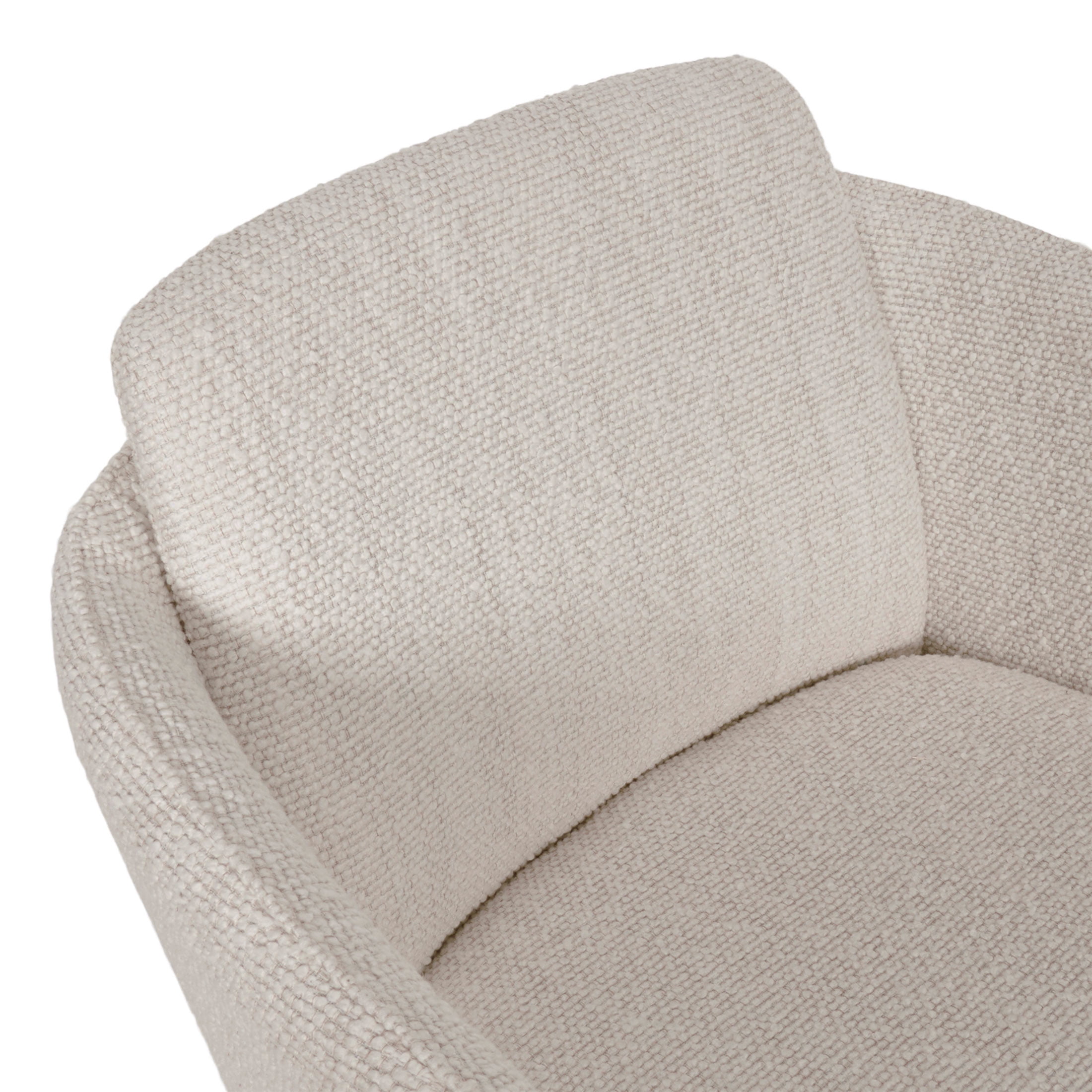 Better Homes & Gardens Juliet Office Chair, Ivory Boucle and Matte Black