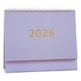thumbnail image 2 of SMKE 2026 Simple Desk Calendar,Elegant Desktop Ornament,High-Quality Paper Planner,Monthly Schedule Tracker,Habit-Building Check-In,Office Home Task Record Tool,Decorative Time Organizer Purple, 2 of 6