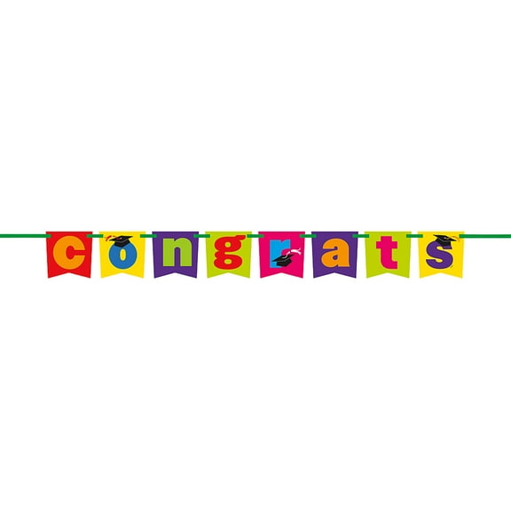 Congrats Graduation Pennant Banner