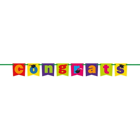 Congrats Graduation Pennant Banner
