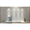 thumbnail image 3 of Art3d 12-Pack PVC 3D Wall Panel Geometric Matte Pattern 19.7" x 19.7" in White, 3 of 6
