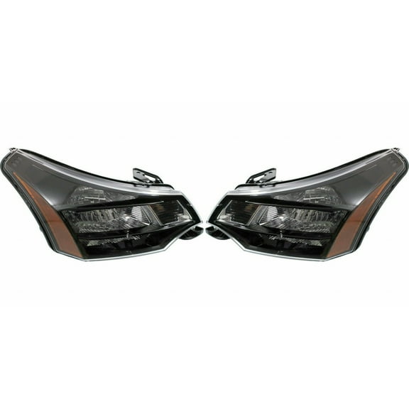 For Ford Focus Headlight Assembly 2009 2010 Pair Driver and Passenger Side Coupe For FO2502269 | 9S4Z13008D