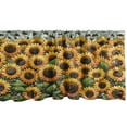 thumbnail image 3 of Ambesonne Sunflowers Window Valance, Summer Farmhouse Huddle, 42" X 18", Mustard Reseda Green, 3 of 5