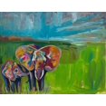 thumbnail image 2 of Beauchamp, Andy 14x12 White Modern Wood Framed Museum Art Print Titled - An Elephants Love, 2 of 4