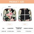 thumbnail image 3 of Pioneer Flower Floral Print Pattern Seat Covers for Dining Room Chairs Set Of 4,Stretch Printed Washable Chair Seat Cover with Elastic Ties and Button,Removable Waterproof Couch Cushion Covers, 3 of 6