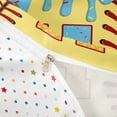 thumbnail image 4 of Erosebridal Light Blue Dripping Baseball Stitch & Waffle Letter H Graphic Twin Bedding, Alphabet Graphic Duvet Cover Set for Boys And Girls Kids,Super Cozy Room Decor,2pcs,No Comforter, 4 of 6
