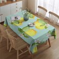 thumbnail image 3 of Yellow Lemon Fruit Table Cloth,Wrinkle Resistant Table Cover with Polyester,Waterproof Reusable Tableclothes for Home Decor Summer Spring Picnic Dining Holiday (Rectangle,60x84inch), 3 of 5