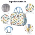 thumbnail image 4 of Womens Colorful Dinosaur and Leaf Pattern Lunch Box for Work,Insulated Lunch Bag for Women,Loncheras Para Mujer,Leakproof Adult Lunch Bag for Work,Beach,Travel,Picnic,Camping, 4 of 7