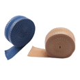 thumbnail image 1 of 2 piezas de cinta para dobladillo con plancha de 1 pulgada x 5,5 yardas, cinta de tela para pantalones para coser Azul y Beige, 1 of 9